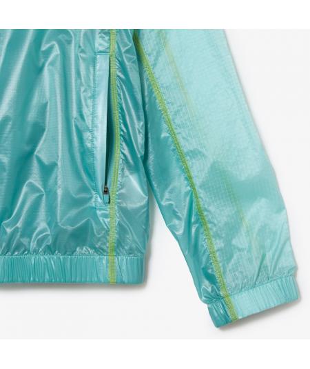 Veste courte de survêtement homme Lacoste en polyamide recyclé - Vestes de survêtement  homme - Nouveautés 2024